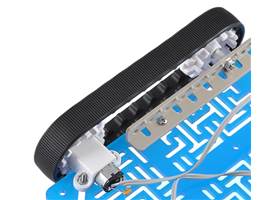 Pololu 30T track set with drive sprocket and idler mounted